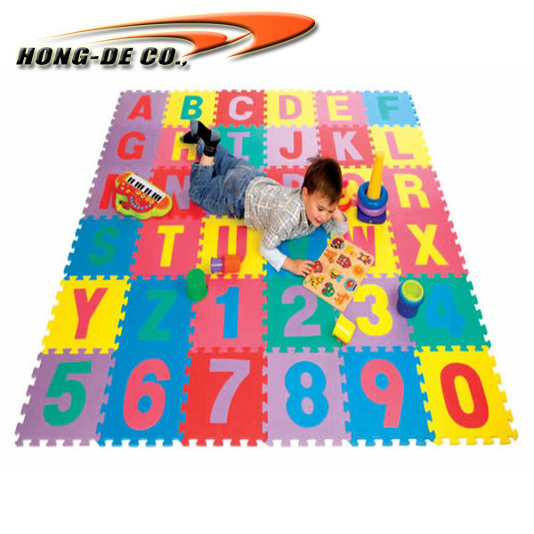 Los niños amistosos de Eco EN71 26pcs/Set hacen espuma Mat Alphabet Floor Tiles 12x12inch