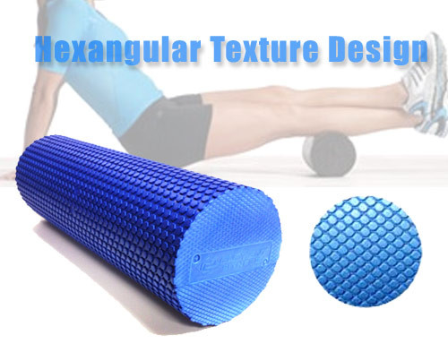 Rodillo texturizado Hexangular EVA Foam Roller de la espuma de la yoga del certificado EN71 los 20x30cm