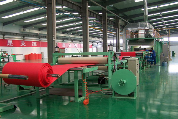 Qingdao Hongde New Material Co., Ltd línea de producción de fábrica