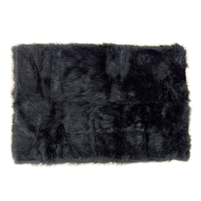Alfombras negras/falsa del poliéster alfombra de la zalea