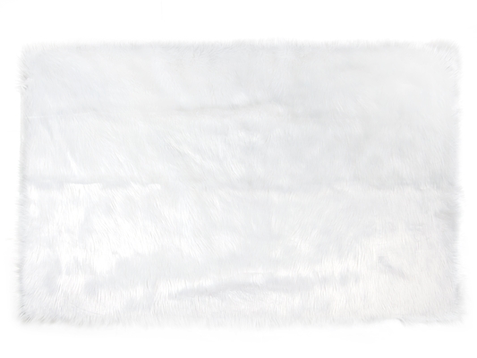 Alfombras blancas/falsa del poliéster del color alfombra de la zalea