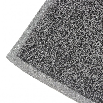 Alfombra de entrada gris de PVC con apoyo antideslizante Mantenga sus pisos limpios y seguros