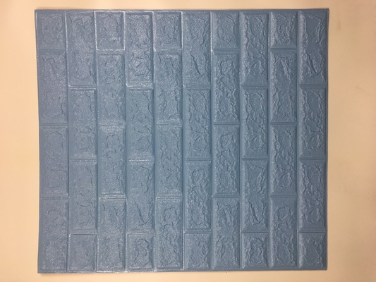 Material casero de las etiquetas engomadas XPE de la pared de la espuma 3D de la decoración los 70*77cm
