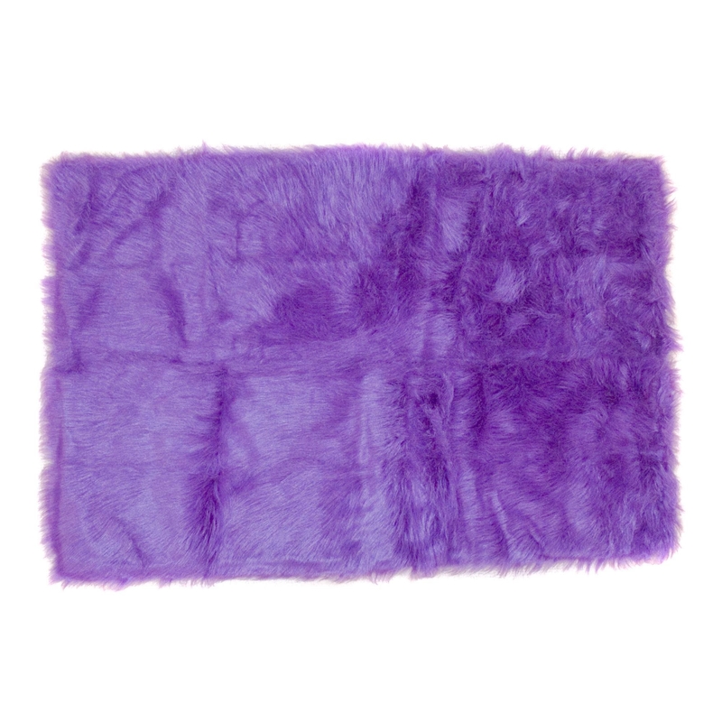 Alfombras púrpuras/falsa del poliéster del uso en el hogar del super suave del color alfombra de la zalea