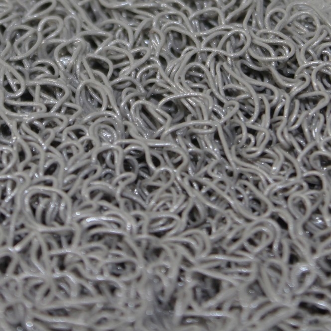 Alfombra de entrada Twisster gris oscuro con apoyo antideslizante Mantenga sus pisos limpios y seguros
