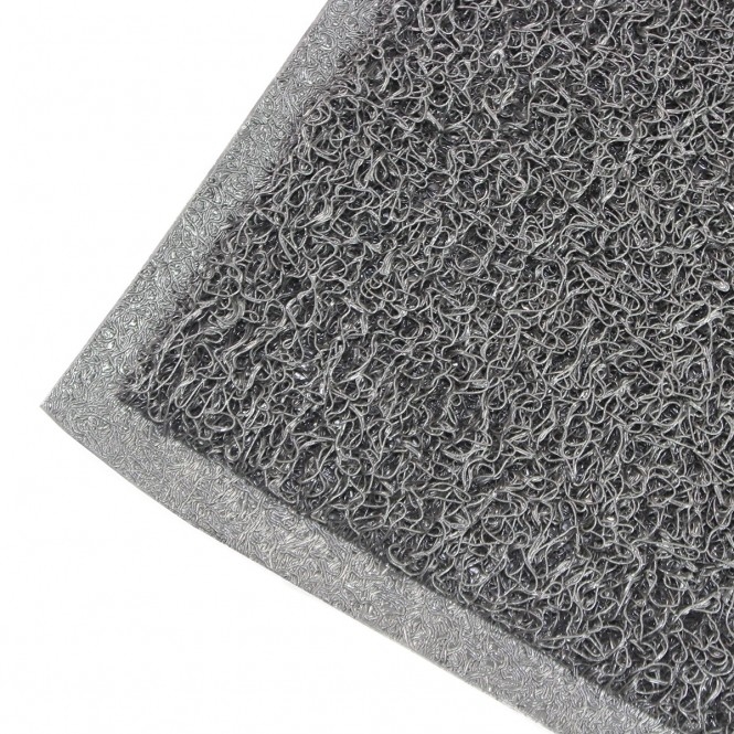 Alfombra de entrada gris de PVC con apoyo antideslizante Mantenga sus pisos limpios y seguros