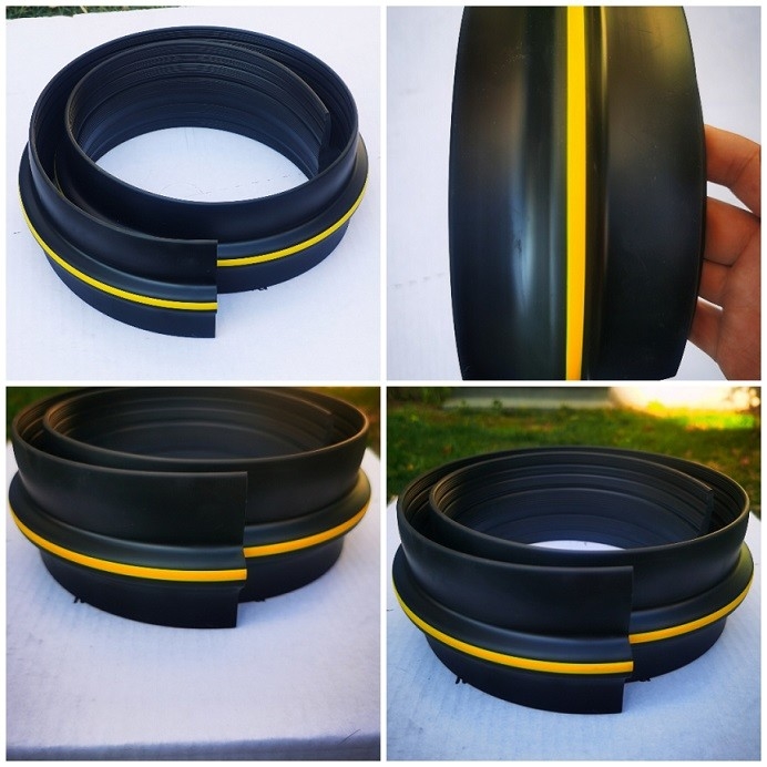 Pista de sellado de puertas de garaje Pista resistente a la intemperie Pista de caucho Diy Remplazo de eliminación de intemperie No incluye sellador/adhesivo (Negro)